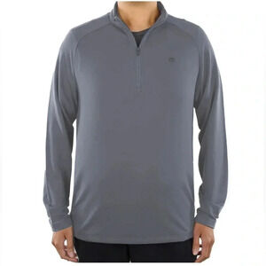 Travis Mathew Men's Networking Mood Indigo Quarter Zip Size L